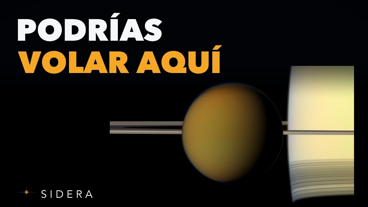 Portada del documental “Titán: la luna de Saturno donde llueve, pero no llueve agua”